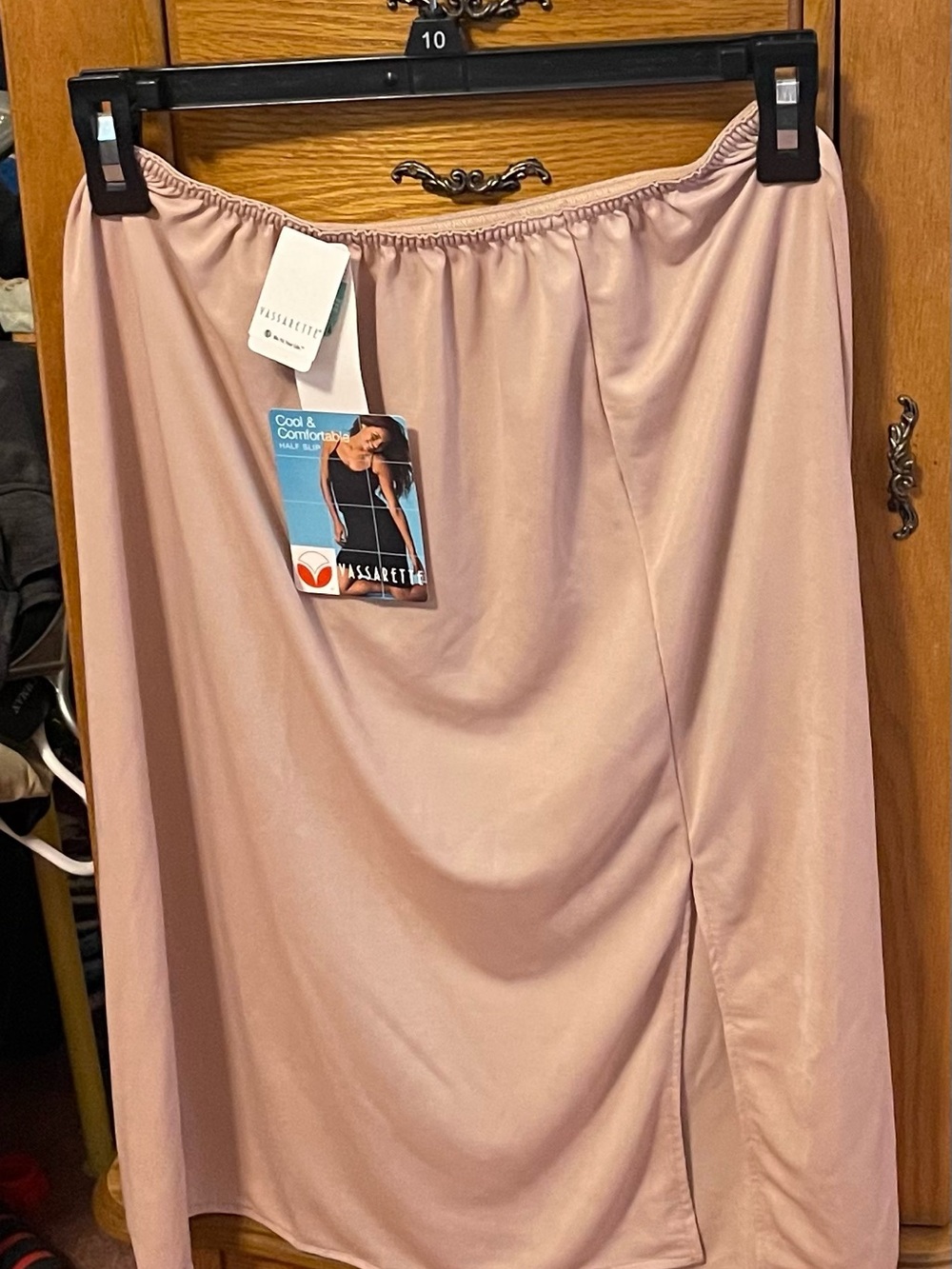 vassarette Midi Half Slip - Medium 22” Tan